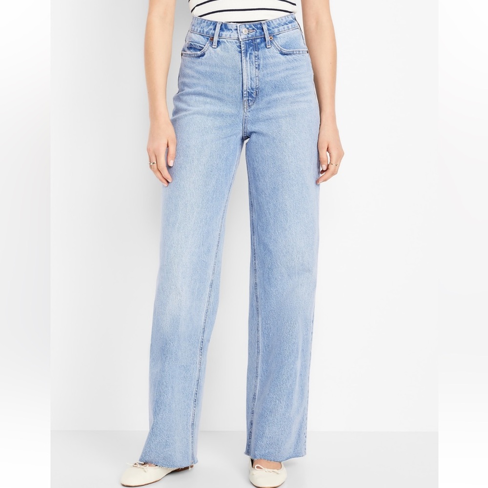 NWT Old Navy Extra High Waisted Wide Leg Jeans